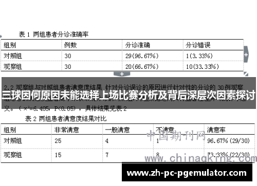三球因何原因未能选择上场比赛分析及背后深层次因素探讨